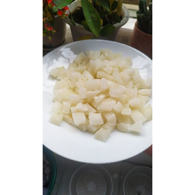 Dừa sấy dẻo viên chuẩn keto ko đường nguyên vị siêu ngon đặc biêt gói 500gr.