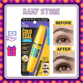 Chuốt mi Mascara Maybeline vàng 7X - Lâu trôi - Không vón cục - Mi Dày và Dài