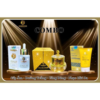 Combo Kem dưỡng face bamboo, serum b5 bamboo, kem chống nắng bamboo