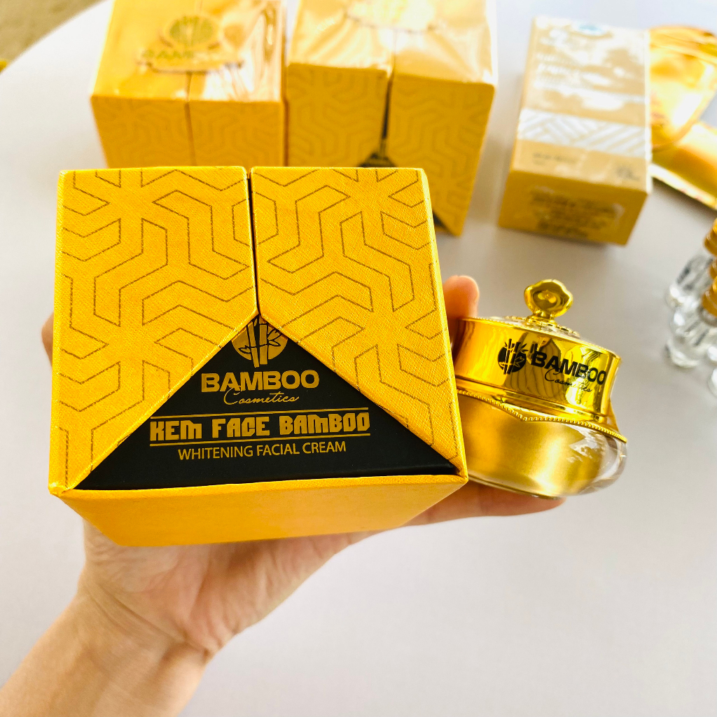 Combo Kem dưỡng face bamboo, serum b5 bamboo, kem chống nắng bamboo
