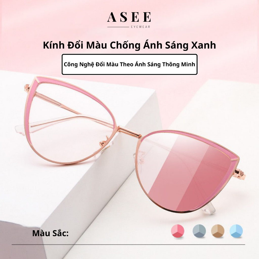 Kính Đổi Màu Mắt Mèo Thời Trang [ Mã T45 ]