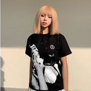 Áo Thun Baby Tee Màu Đen Hình In Lụa Chất Liệu Cotton Phong Cách Đường Phố - The Girl