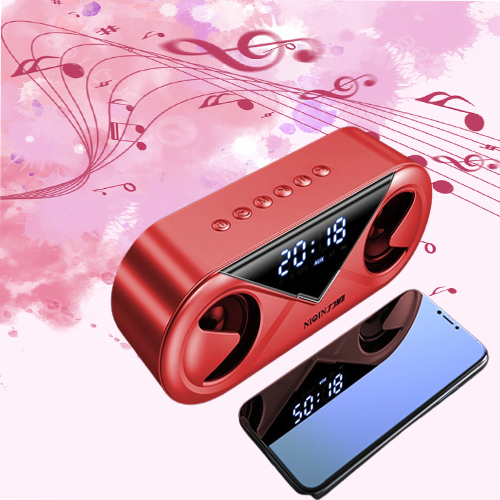 Loa bluetooth mini không dây đa năng tích hợp loa kép bass cực chất, thẻ nhớ, báo thức màn hình led full HD. BH 2 năm | BigBuy360 - bigbuy360.vn