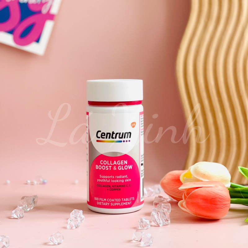 Viên uống hỗ trợ sức khỏe da, móng, tóc Centrum Beautiful _ Bright 100 viên
