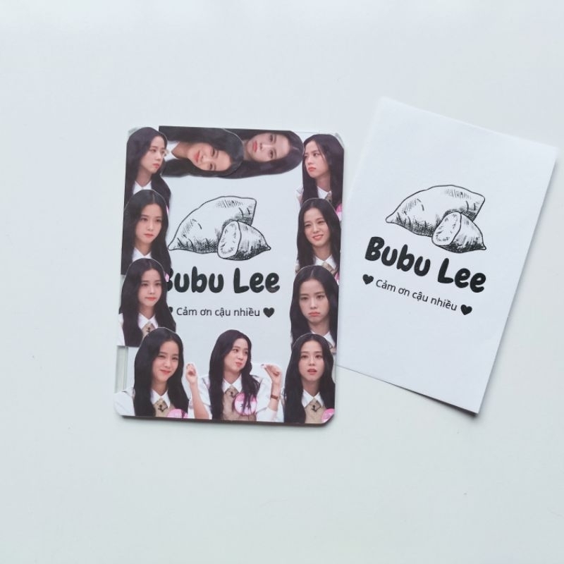 Thẻ nhựa trang trí bảo vệ card Jisoo