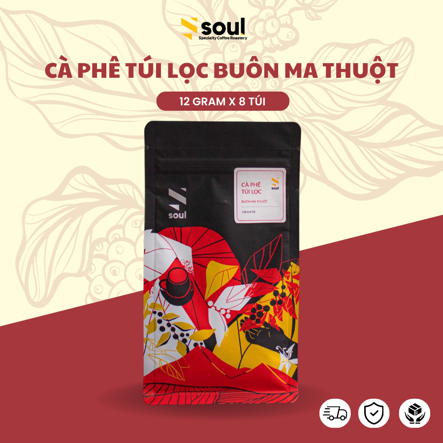 CÀ PHÊ TIỆN LỢI | GÓI 8 TÚI CÀ PHÊ TÚI LỌC PHA TẠI NHÀ