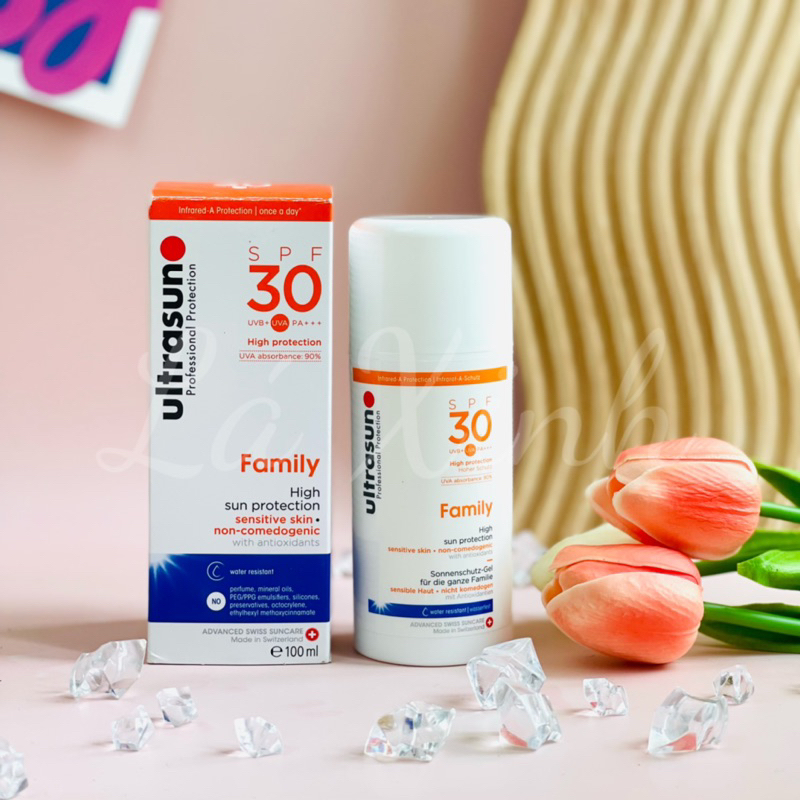 Chống nắng CAM Ultrasun SPF 30 PA+++ Family cho da nhạy cảm, không gây mụn 100ml