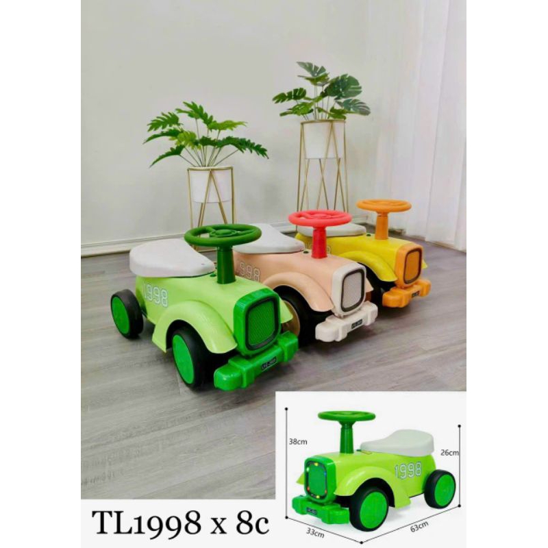 Xe cẩu, xe ô tô chòi chân loại cứng cáp chắc chắn cho bé trai bé gái