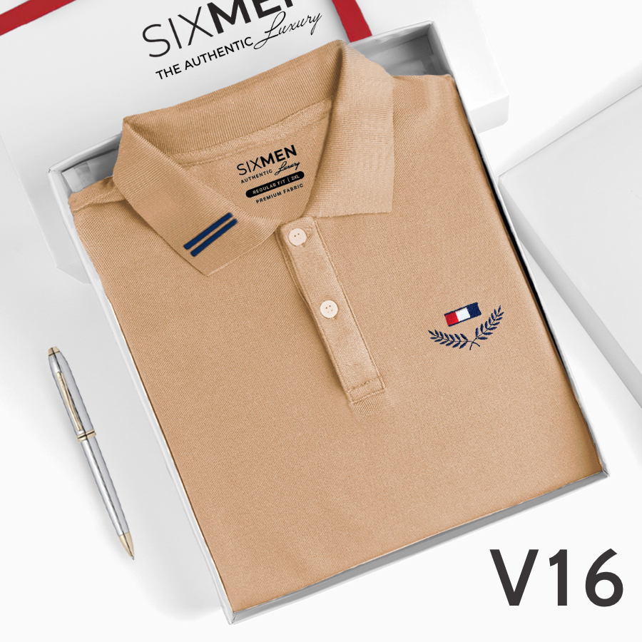Áo thun Polo Cao Cấp Nam cổ bẻ SIXMEN - Cacao - Thoáng mát, sang trọng - POLO VICTORYA