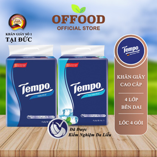 Khăn giấy rút cao cấp Tempo - 4 lớp bền dai, an toàn cho da