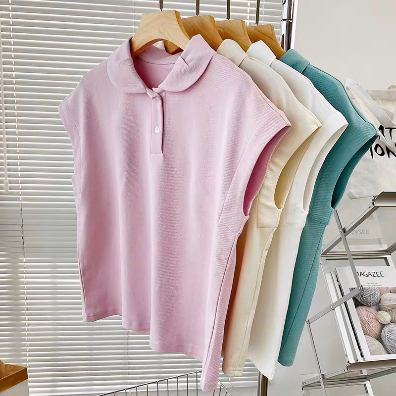 Áo phông nữ polo áo thun nữ cổ sen