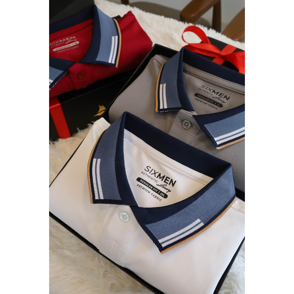 Áo Polo nam cổ bẻ thêu FAVOR  SIXMEN vải cá sấu cotton CVC thoáng mát, nam tính, thanh lịch
