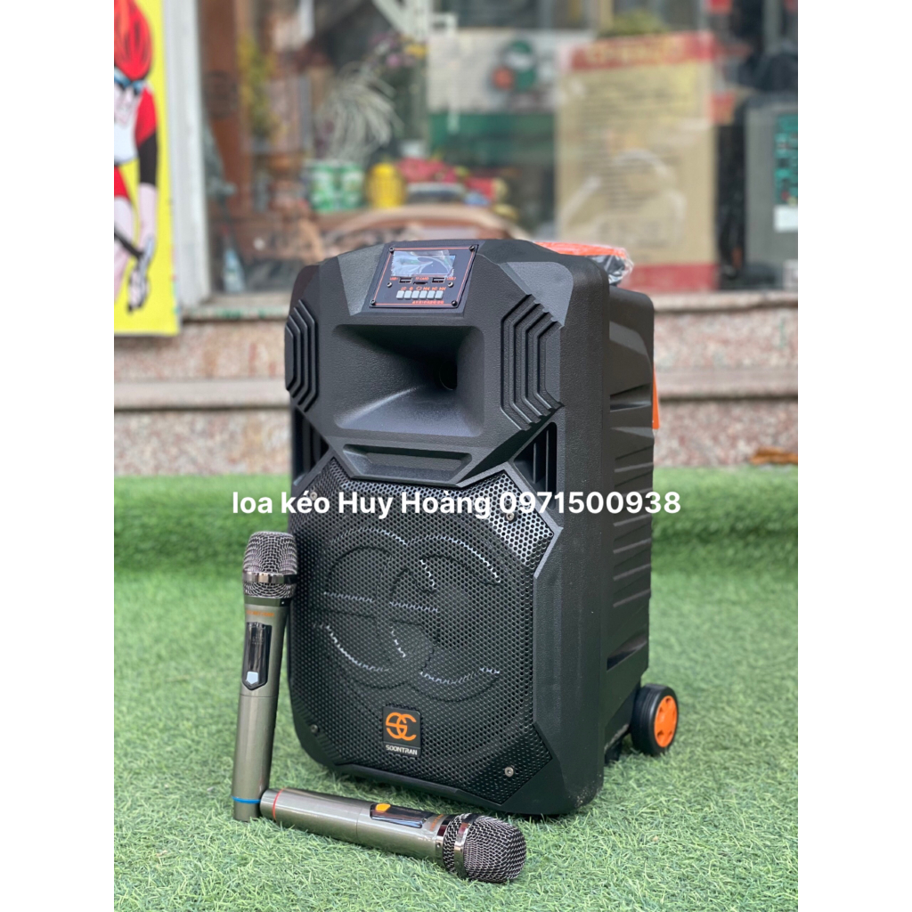Loa kéo di động Soontran SS1-10 bass25 cực chất KÈM 2 MIC HÁT SIÊU HAY