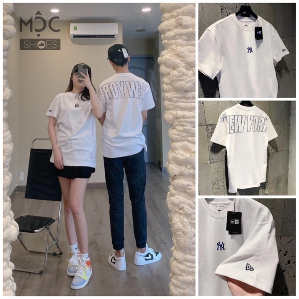 Áo thun nam nữ NY Basic oversize 100% chất cotton phong cách unisex MLB