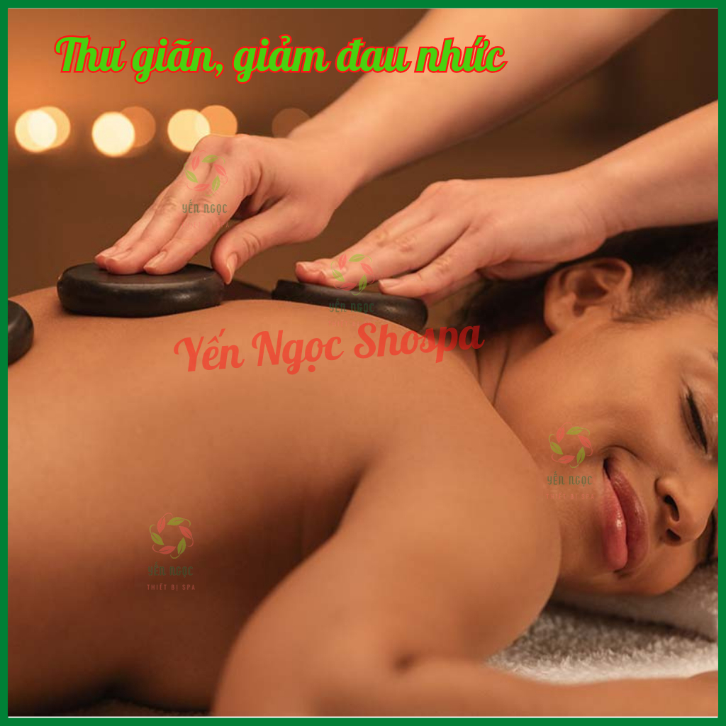 Đá massage dành cho spa | Đá nóng massage body | Đá nóng tròn và đá ovan cho spa dưỡng sinh