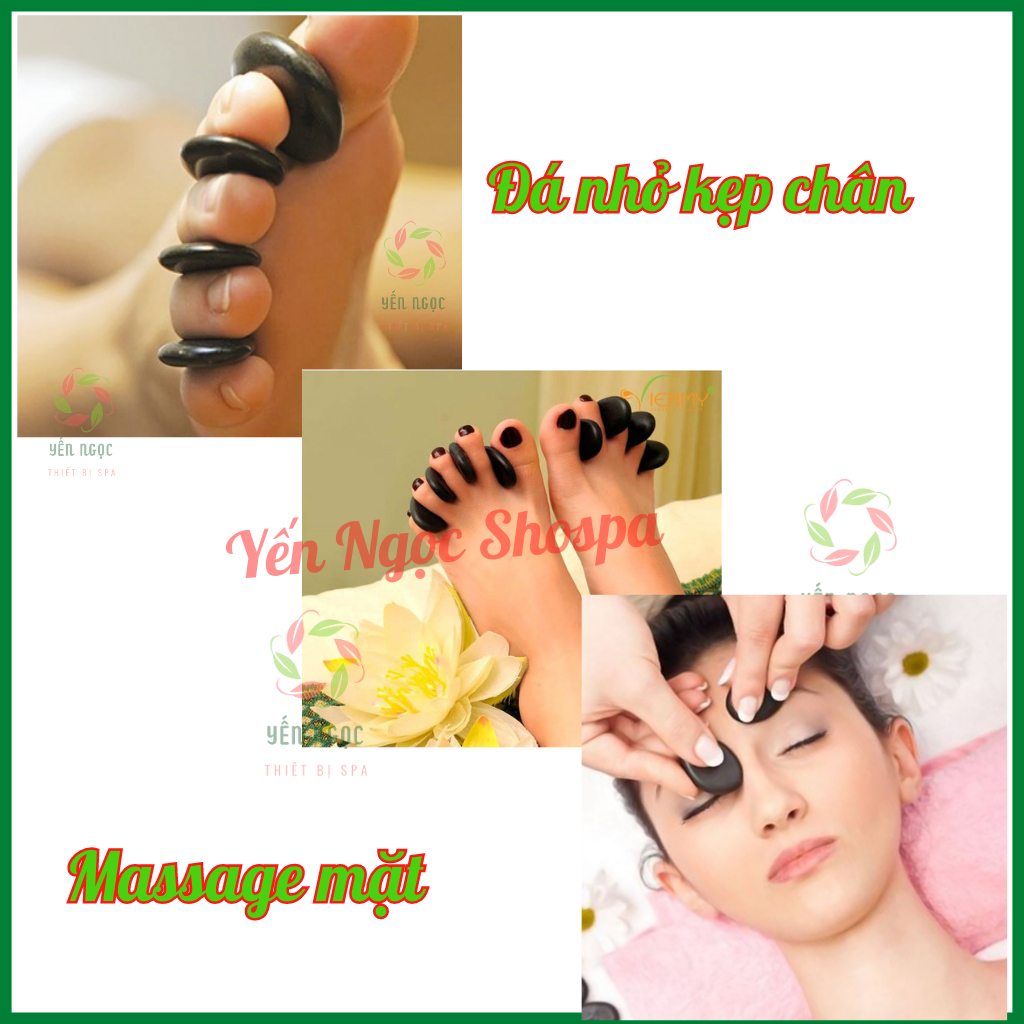 Đá massage dành cho spa | Đá nóng massage body | Đá nóng tròn và đá ovan cho spa dưỡng sinh