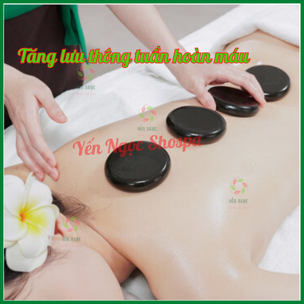 Đá massage dành cho spa | Đá nóng massage body | Đá nóng tròn và đá ovan cho spa dưỡng sinh