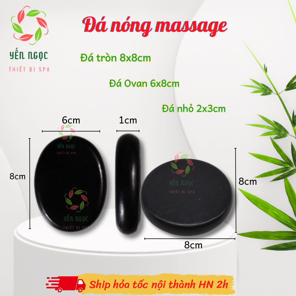 Đá massage dành cho spa | Đá nóng massage body | Đá nóng tròn và đá ovan cho spa dưỡng sinh