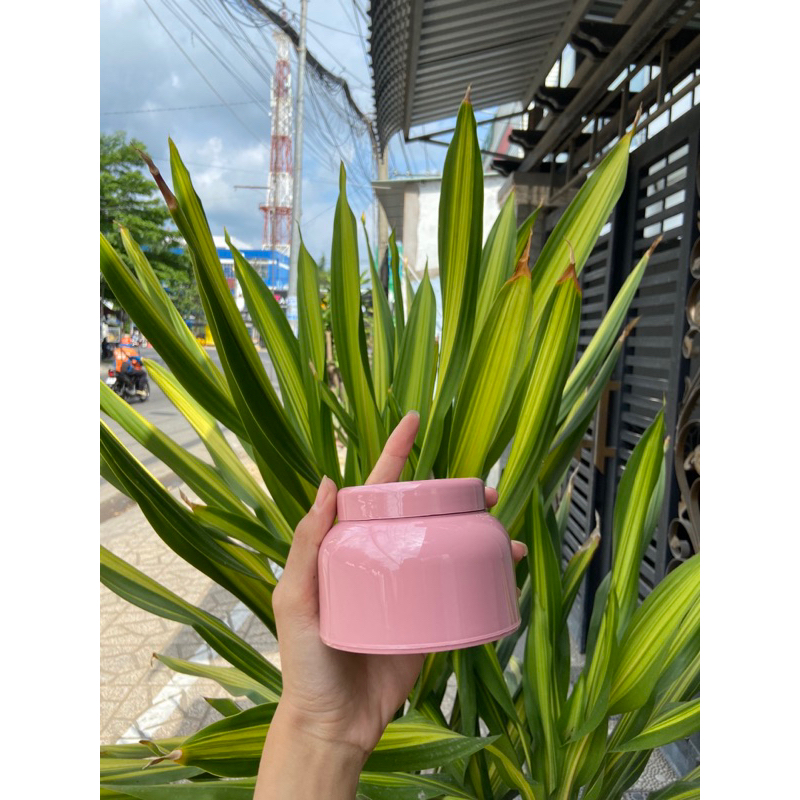 Hũ bầu 120gr màu hồng đất