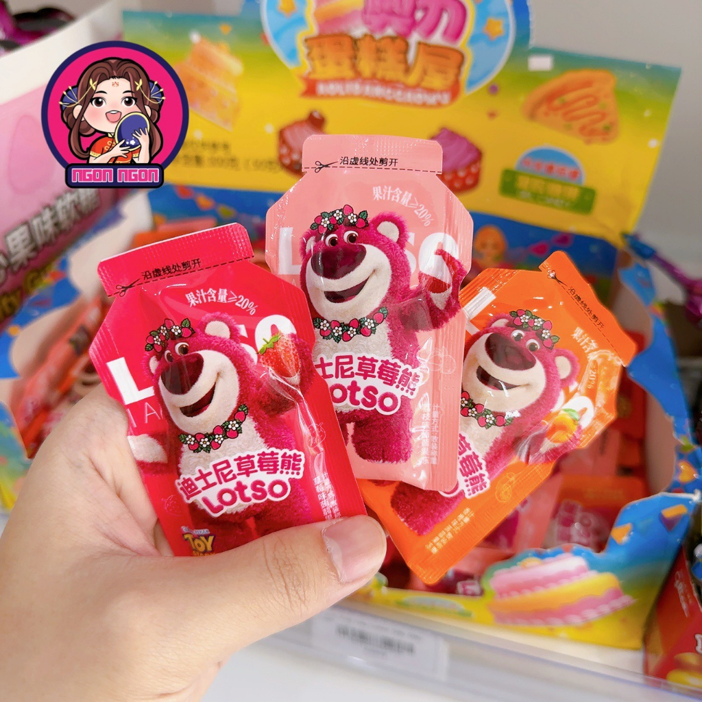 THẠCH TRÁI CÂY GẤU DÂU LOTSO