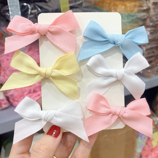 Kẹp tóc Nơ màu pastel