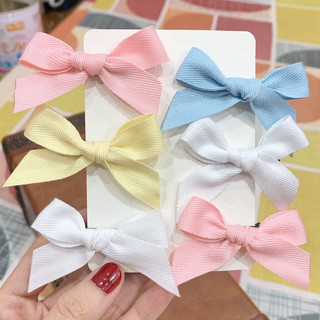 Kẹp tóc Nơ màu pastel