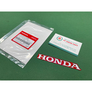 Tem Honda bửng AB 08 Đỏ ( chử Honda Xi nền Đỏ 110mm ) ( 1 Miếng )