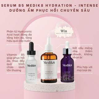 Serum B5 Medik8 Liquid Rehydration 30ml 60ml dưỡng ẩm phục hồi chuyên sâu cho da treatment thiếu ẩm