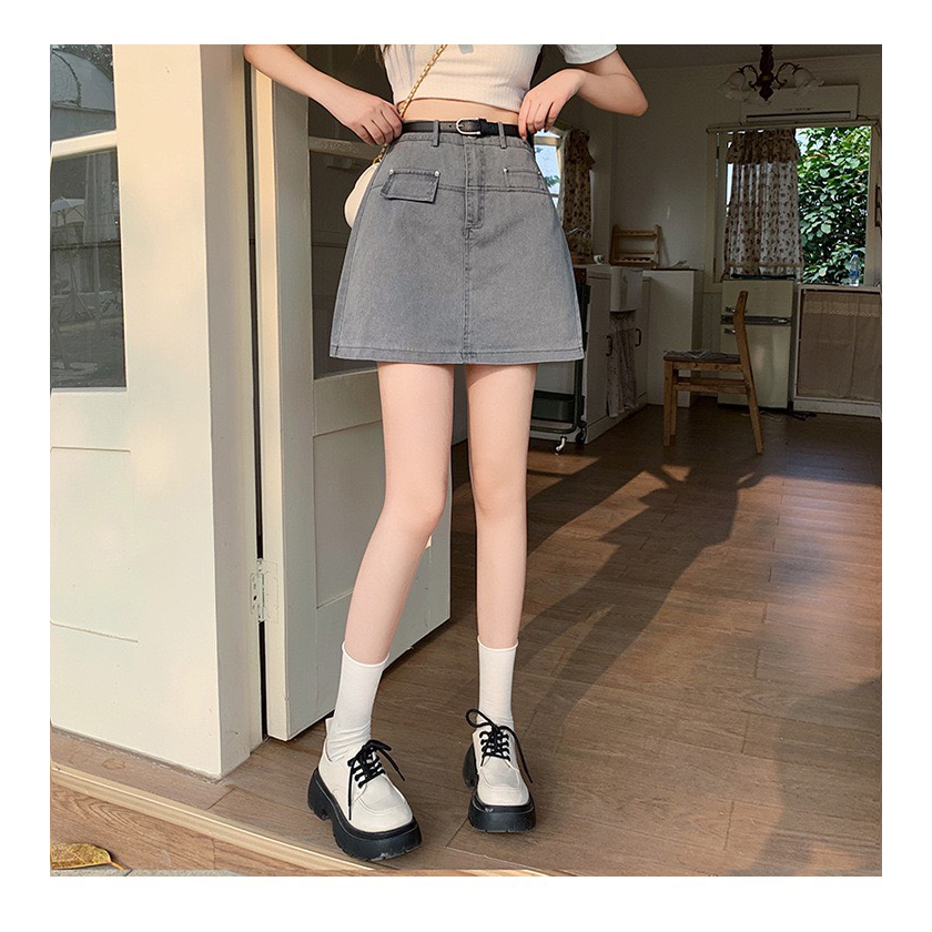 Chân váy BIGSIZE chữ A ngắn không kèm đai M14717  55-95KG