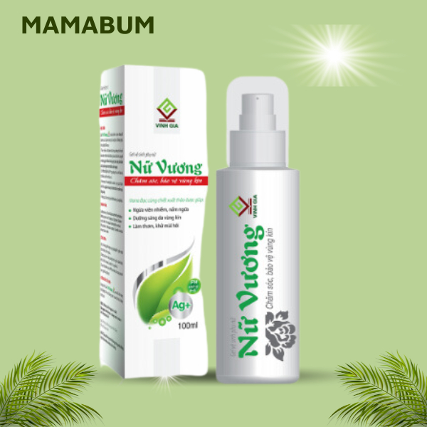 Dung dịch Vệ Sinh Phụ Nữ Nữ Vương VINH GIA Giúp Làm Sạch Vùng Kín, Cân bằng PH, Làm Thơm Và Khử Mùi Dung Tích 100ml
