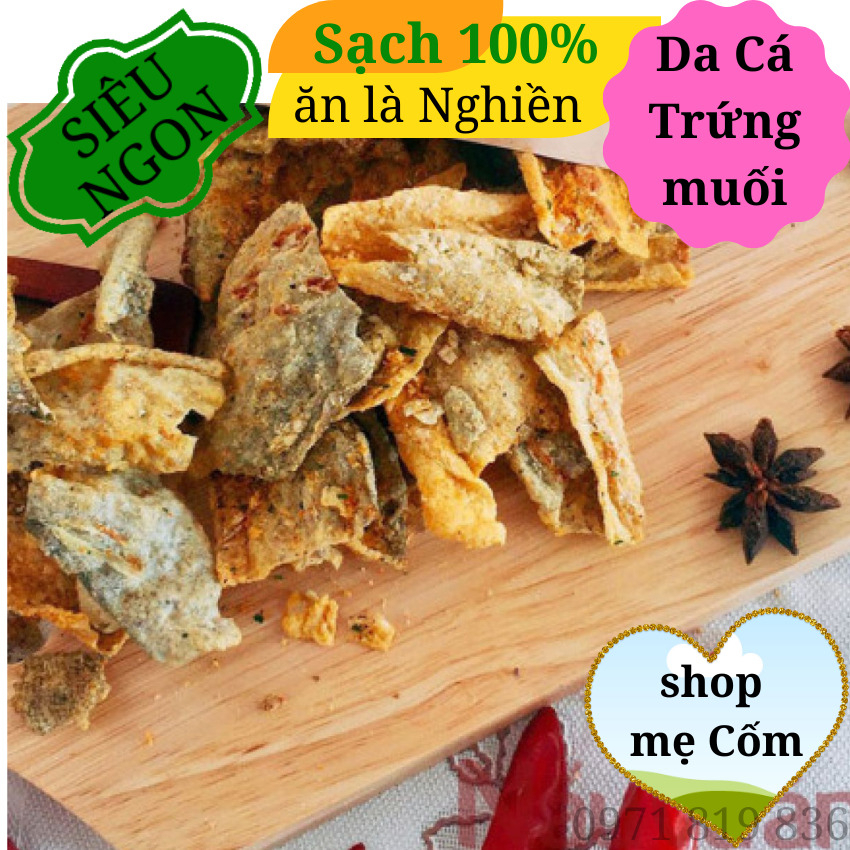 (250gr) Da Cá Trứng Muối Tỏi Ớt Shop Mẹ Cốm