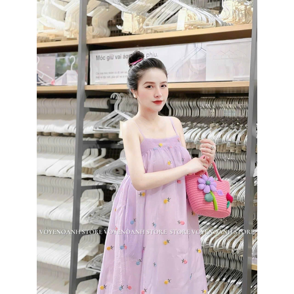 ĐẦM MAXI HOA HAI DÂY