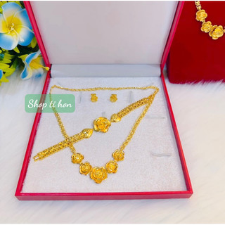 Set bộ cưới 3 món mạ vàng 24 cao cấp mẫu mới về