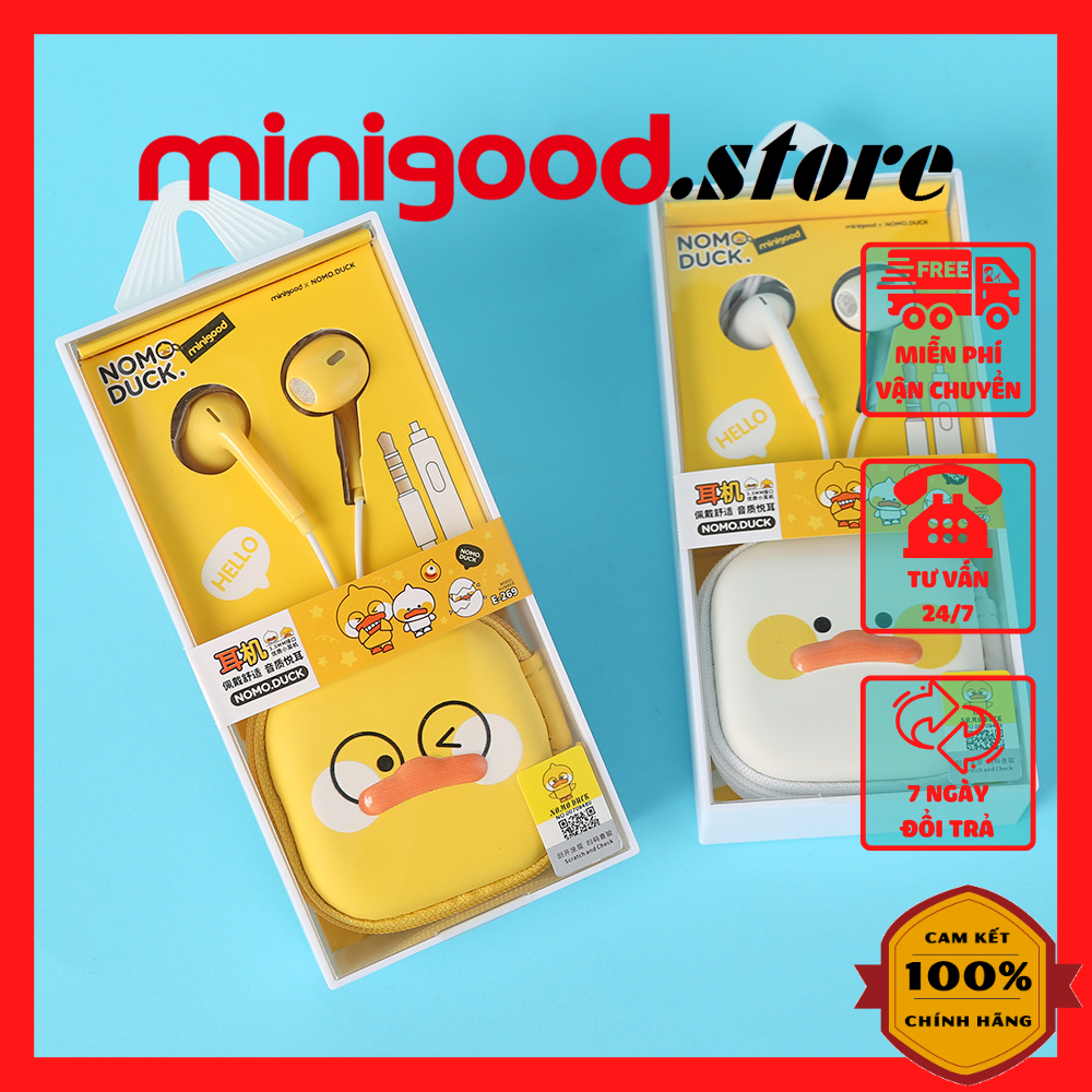 Tai nghe có túi đựng hình vịt NOMO MINIGOOD