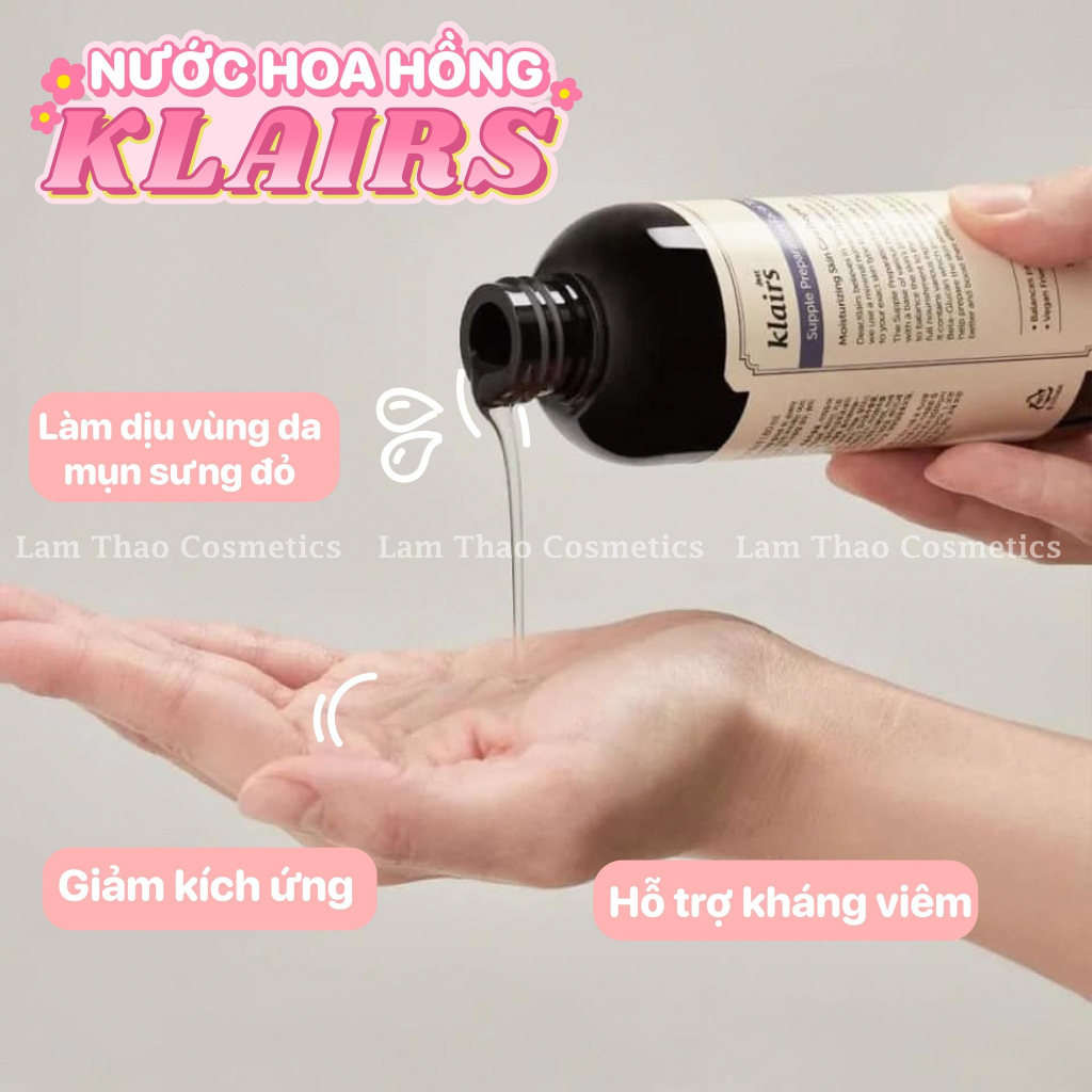 Nước Hoa Hồng Klairs Supple Preparation Facial Toner 180ml