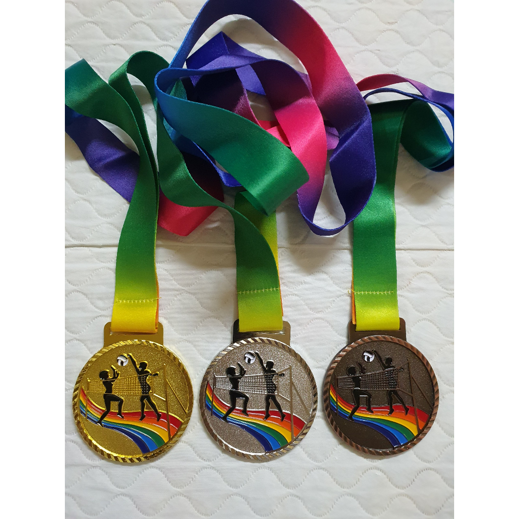 Huy chương bóng chuyền bằng kim loại cao cấp