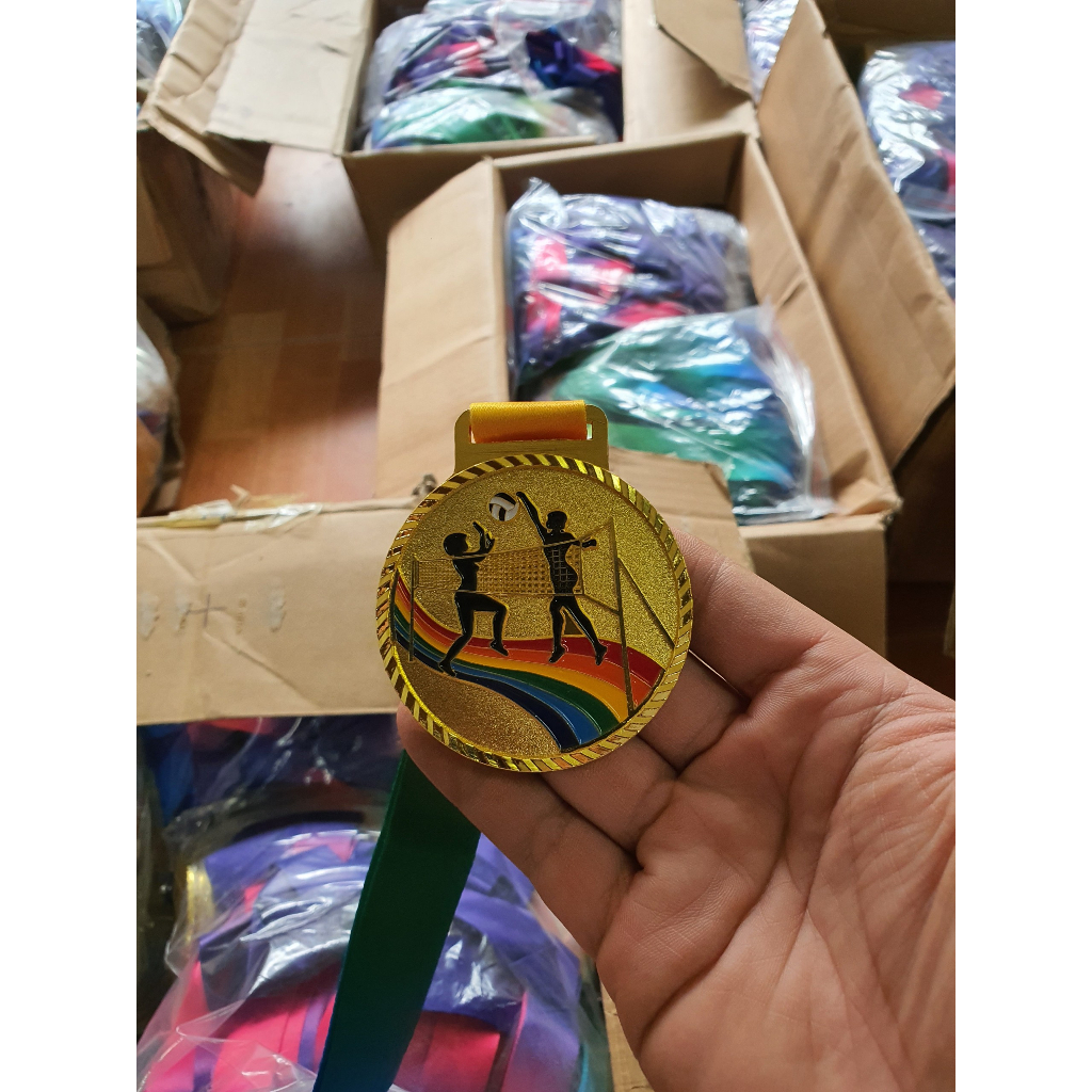 Huy chương bóng chuyền bằng kim loại cao cấp