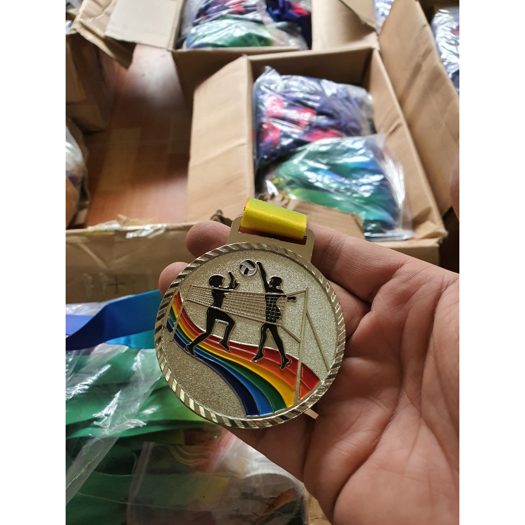 Huy chương bóng chuyền bằng kim loại cao cấp