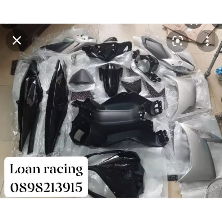 DÀN ÁO , VỎ NHỰA NOUVO 4 ( NOUVO LX) 13 MÓN NHỰA MÀU , 6 MÓN NHỰA NHÁM _ HƯƠNG RACING SHOP