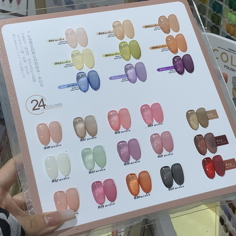 Sơn gel Very Good Nail thạch 24 màu tặng bảng màu - Phụ kiện nail chuyên nghiệp giá rẻ