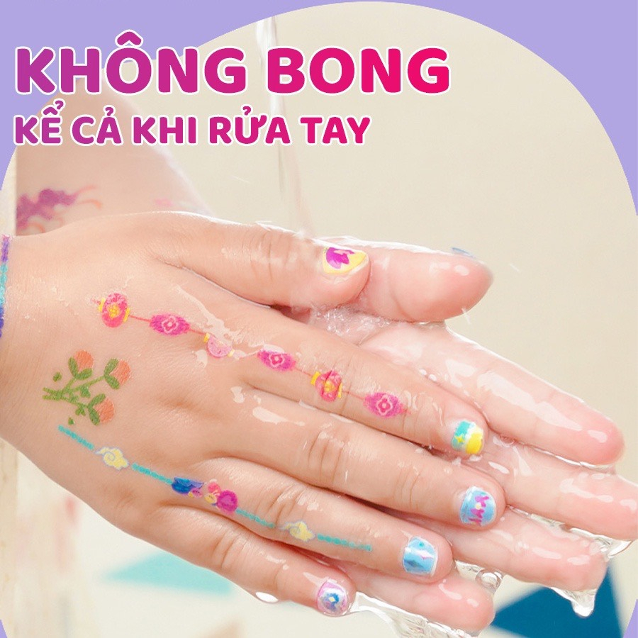 Đồ chơi dán móng tạm thời Nail Sticker 786 chiếc nhiều kích cỡ size hãng TOI cho bé từ 4 tuổi