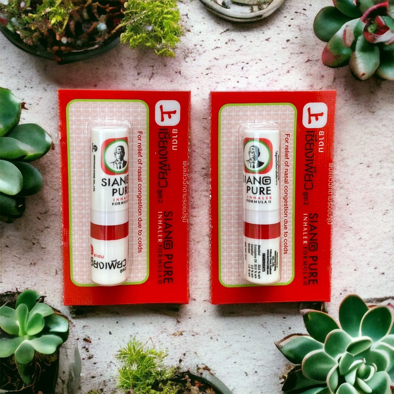 Ống hít thông mũi Ông Già Siang Pure 2 đầu Thái Lan