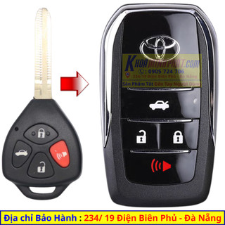 Vỏ Độ Chìa Khoá Gập xe Toyota Camry, Fortuner, Innova, Yaris, Hilux, Altis V702
