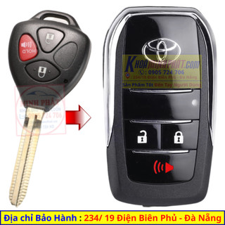 Vỏ Độ gập Chìa khoá xe Toyota Innova, Fortuner, Vios, Hilux, Yaris, Altis V702.3