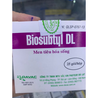 Men đà lạt Biosubtyl dl , men tiêu hoá bổ sung lợi khuẩn