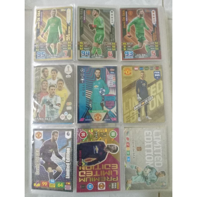 Thẻ cầu thủ bóng đá David De Gea