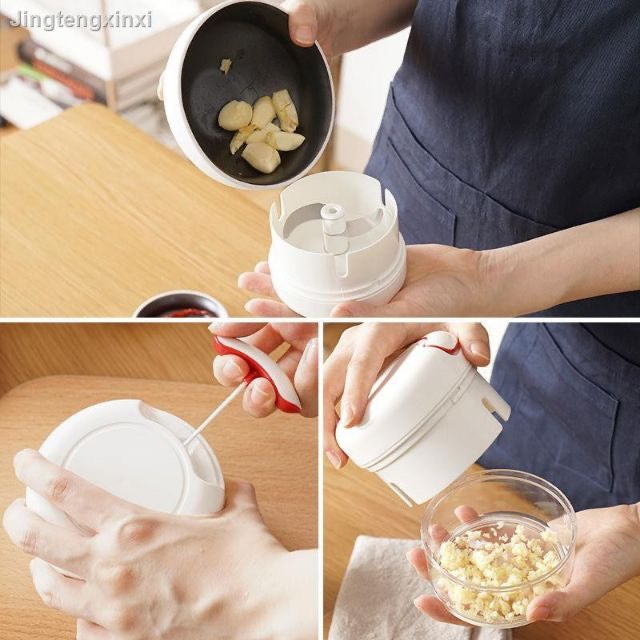 Máy xay đa năng bằng tay dụng cụ cầm tay mini say hành tỏi ớt thịt cá băm nhỏ rau củ quả thực phẩm GD119