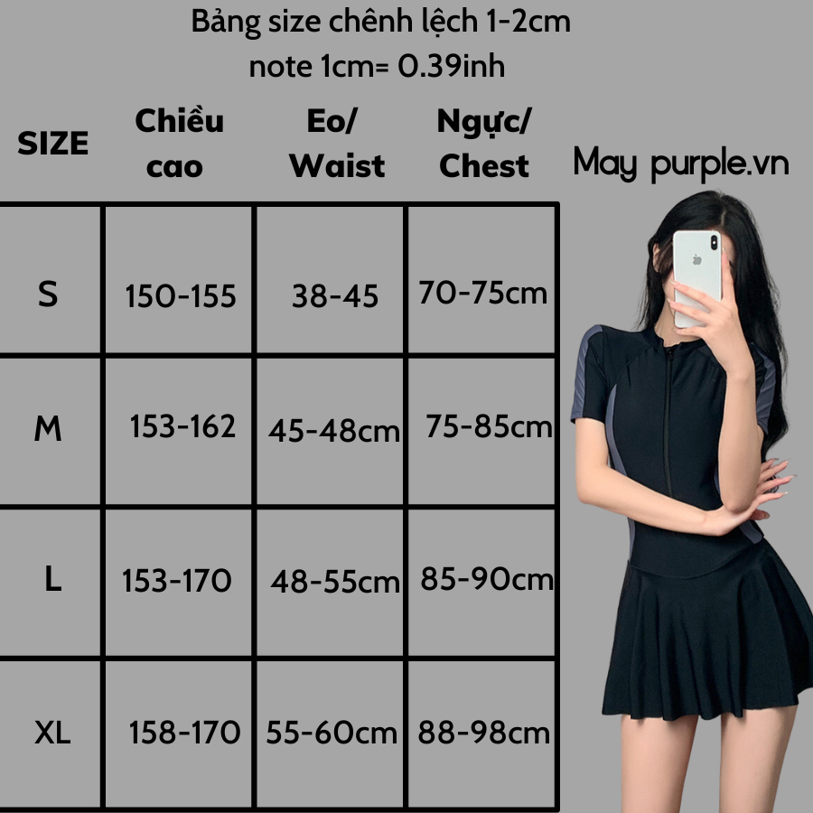 Đồ bơi liền mảnh che bụng thời trang cho nữ