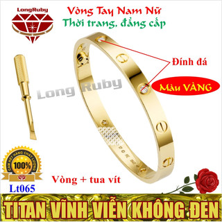 VÒNG TAY TITAN NAM NỮ ĐẸP màu vàng, hồng, trắng | LẮC TAY SIÊU XINH - Lt061E