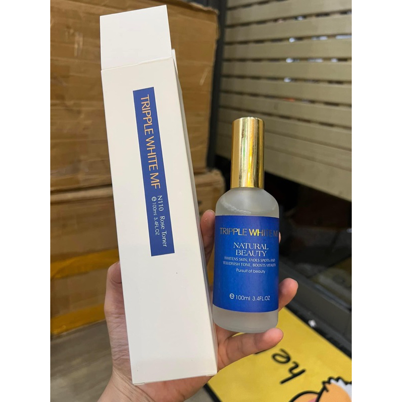 Toner dưỡng trắng da cấp âm căng bóng Tripple White Hàn Quoc